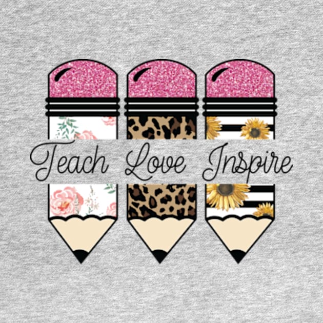 Teach Inspire Love Pencil by AudreyBertha